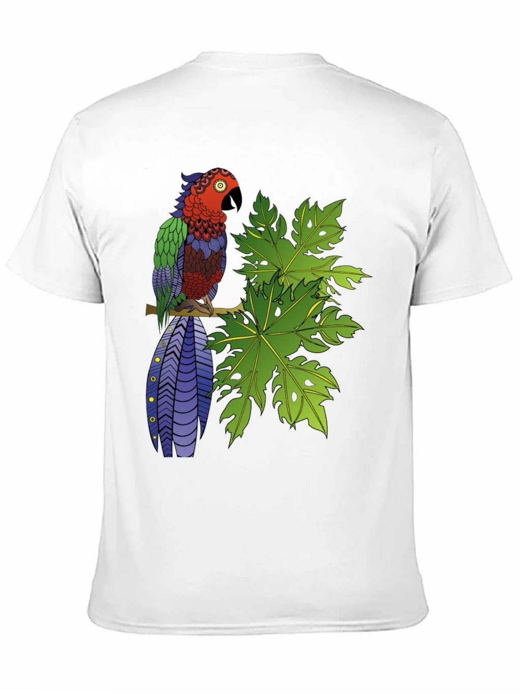 Tropical Parrot Graphic Tee - Nature Inspired product image 2