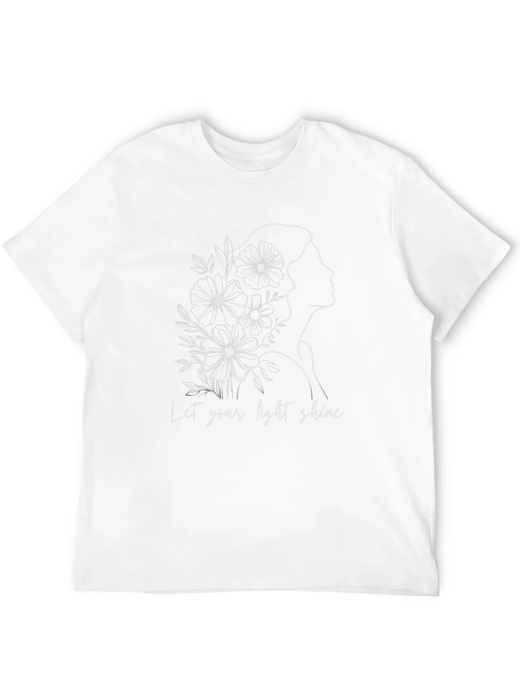 Elegant Let Your Light Shine Graphic Black T-Shirt product image 3