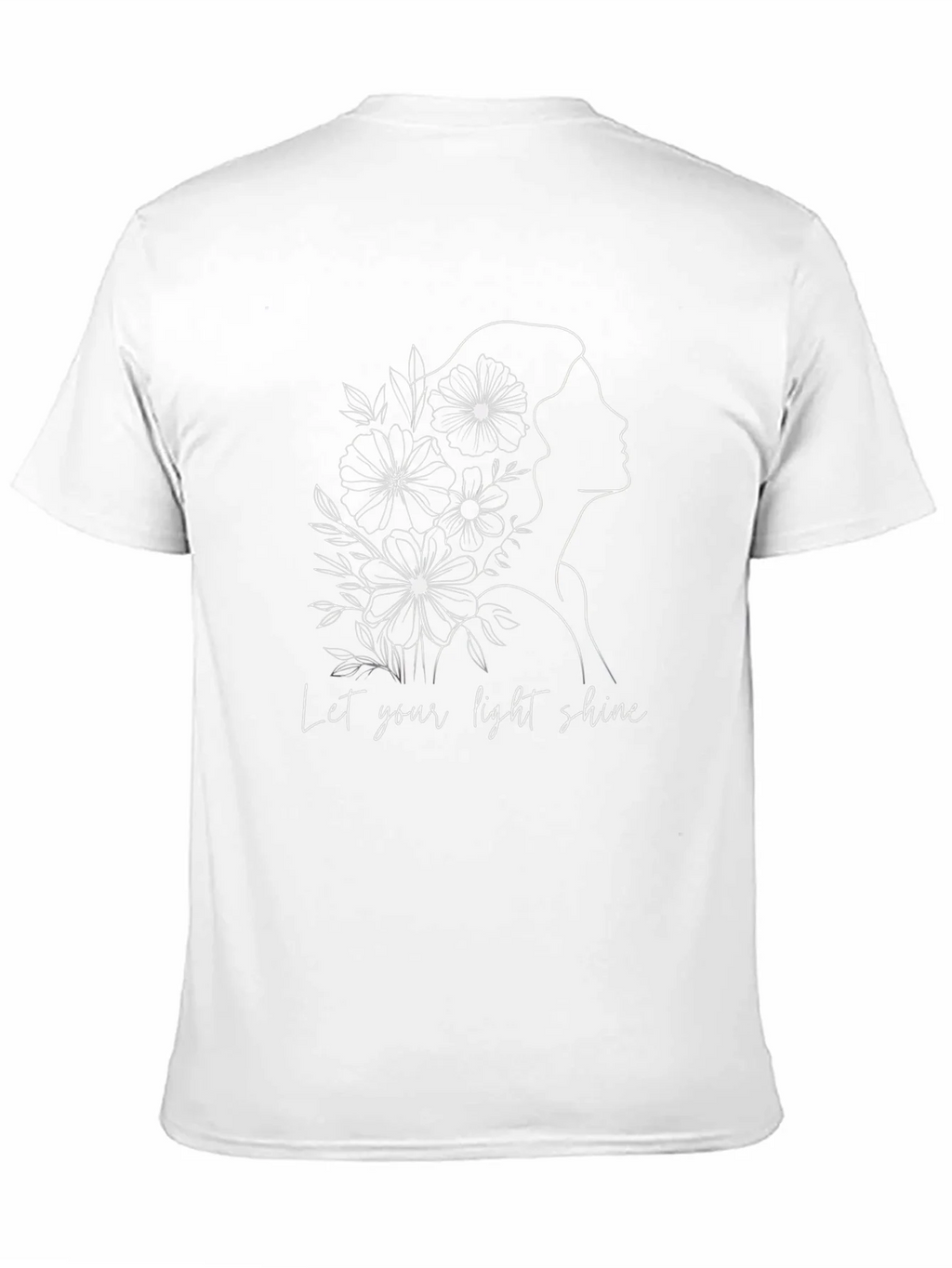 Elegant Let Your Light Shine Graphic Black T-Shirt product image 2