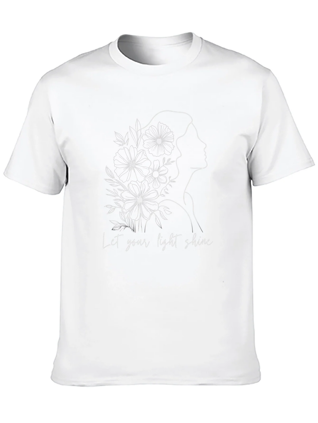 Elegant Let Your Light Shine Graphic Black T-Shirt product image 12