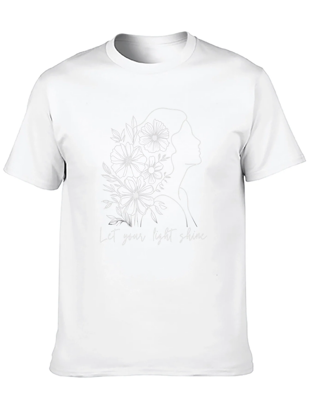Elegant Let Your Light Shine Graphic Black T-Shirt product image 12