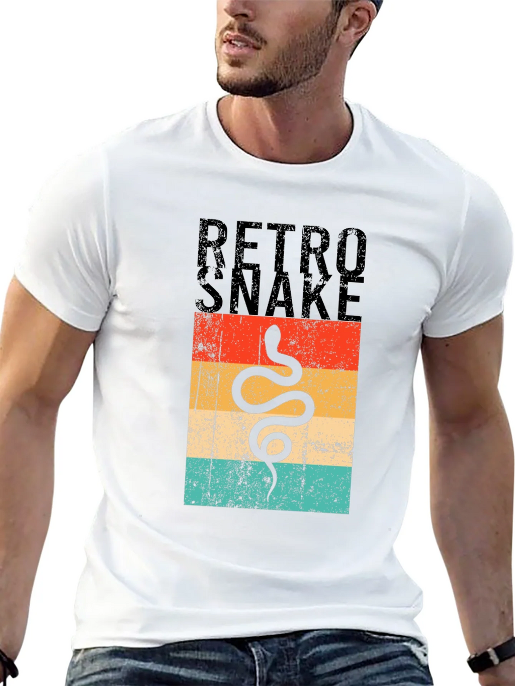 Retro Snake Graphic T-Shirt product image 3