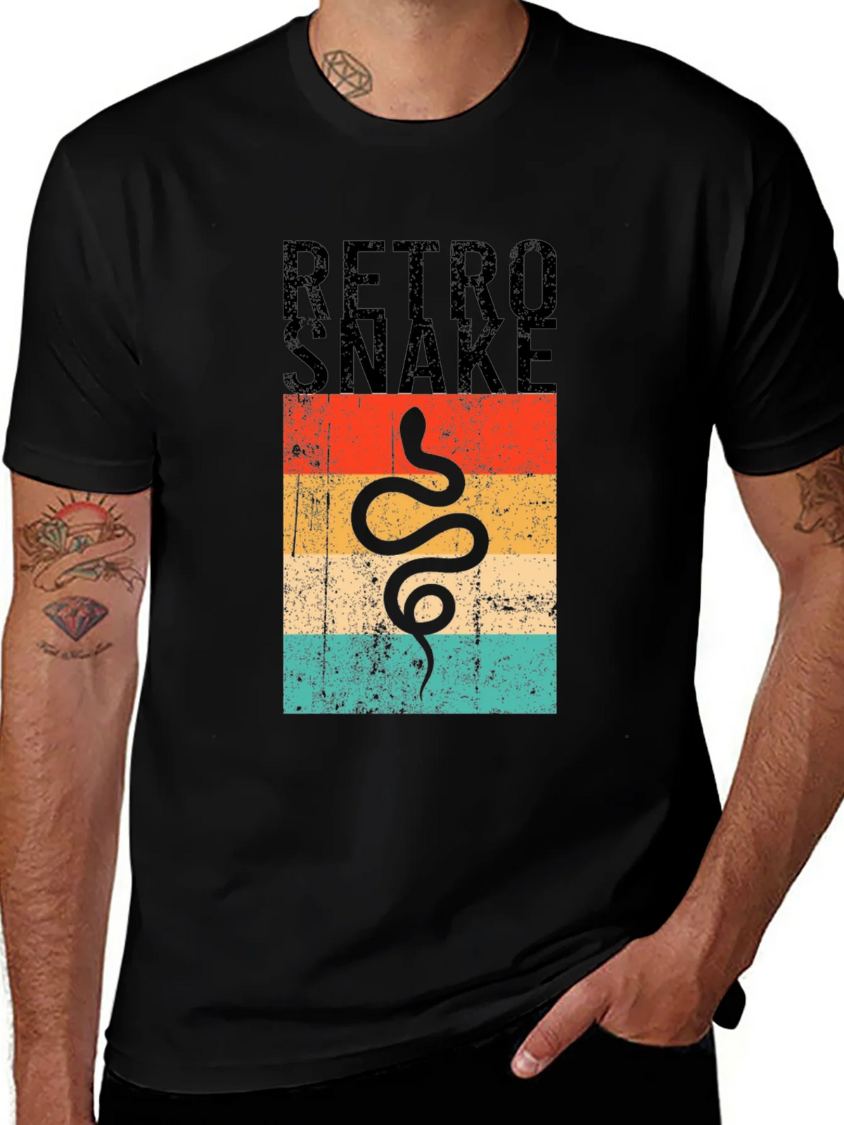 Retro Snake Graphic T-Shirt product image 1
