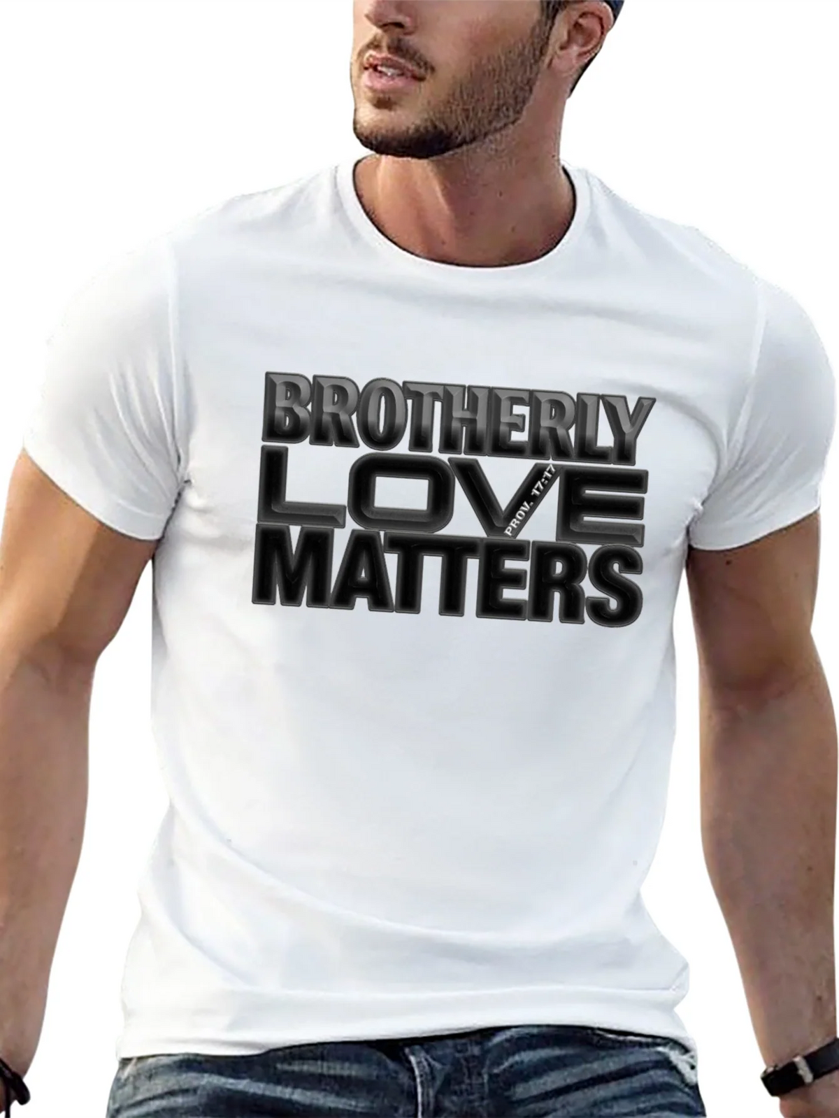 Brotherly Love Matters T-Shirt - Christian Apparel product image 4