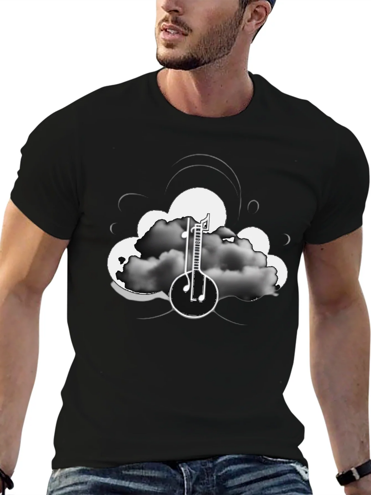 Cloud Banjo T-Shirt - Black product image 9