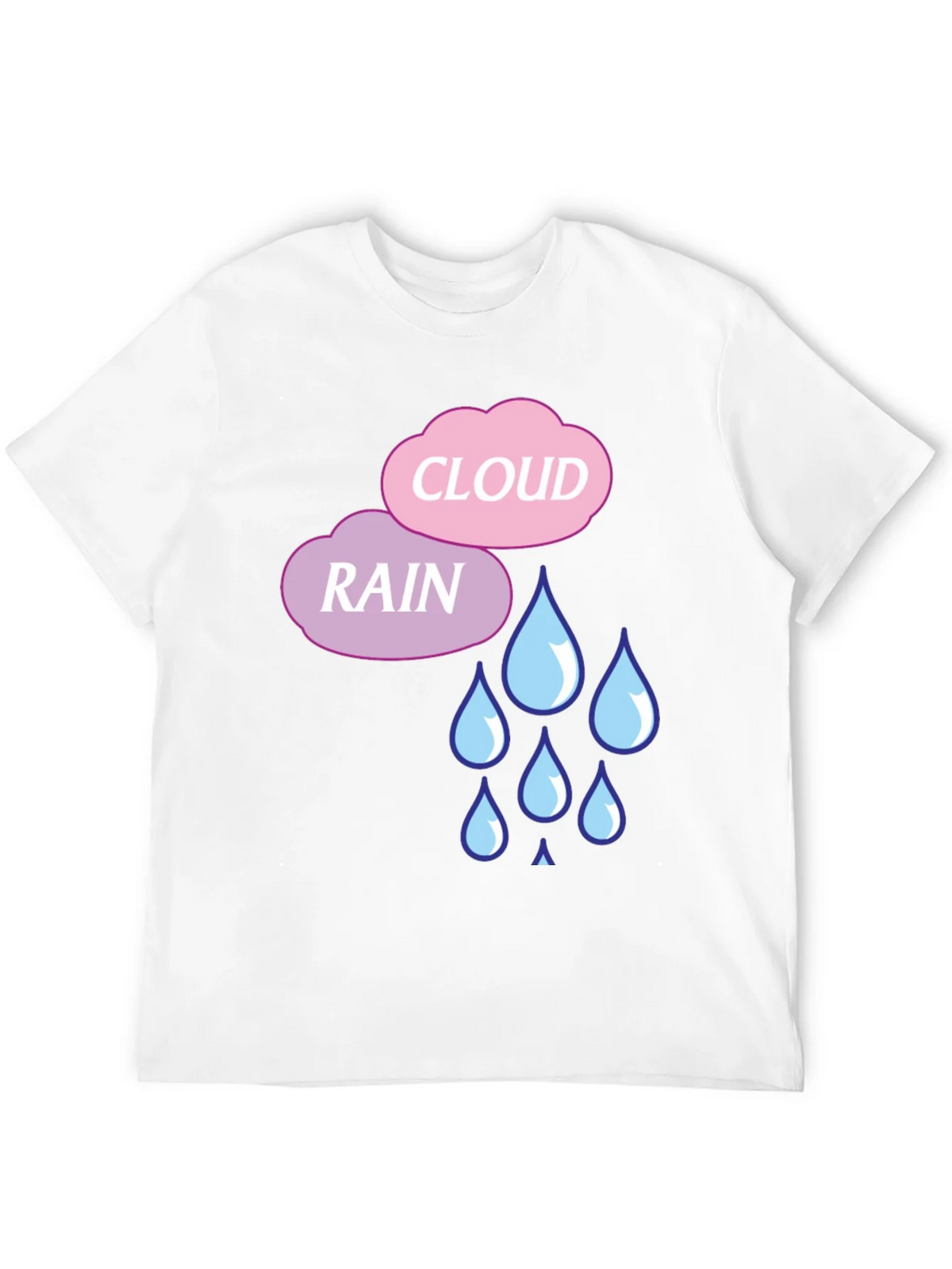 Rain Cloud Graphic T-Shirt - Cute Weather Design product image 3