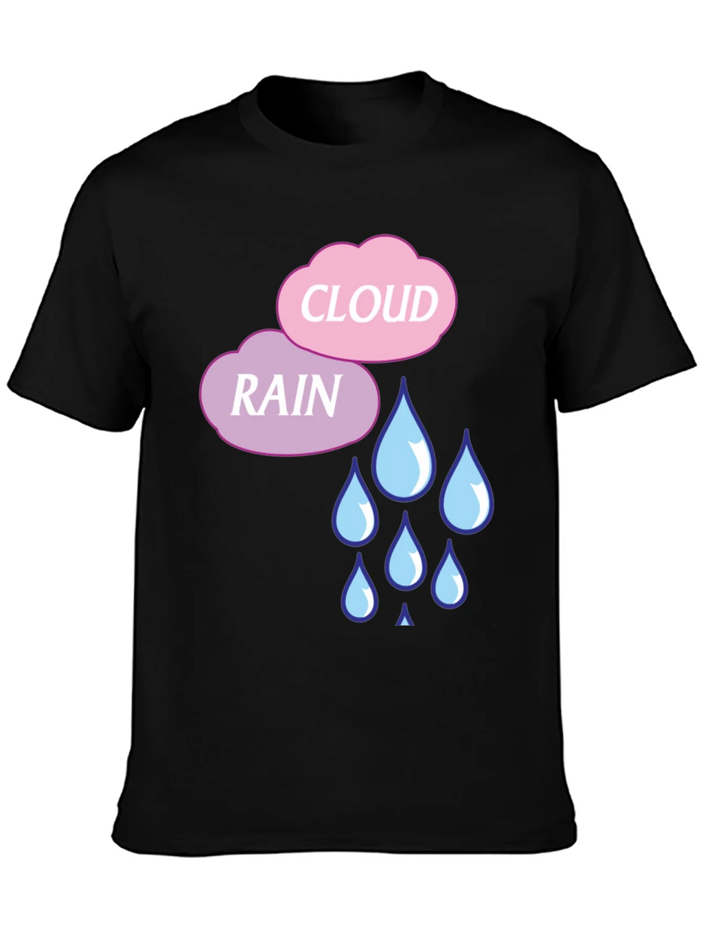 Rain Cloud Graphic T-Shirt - Cute Weather Design product image 6