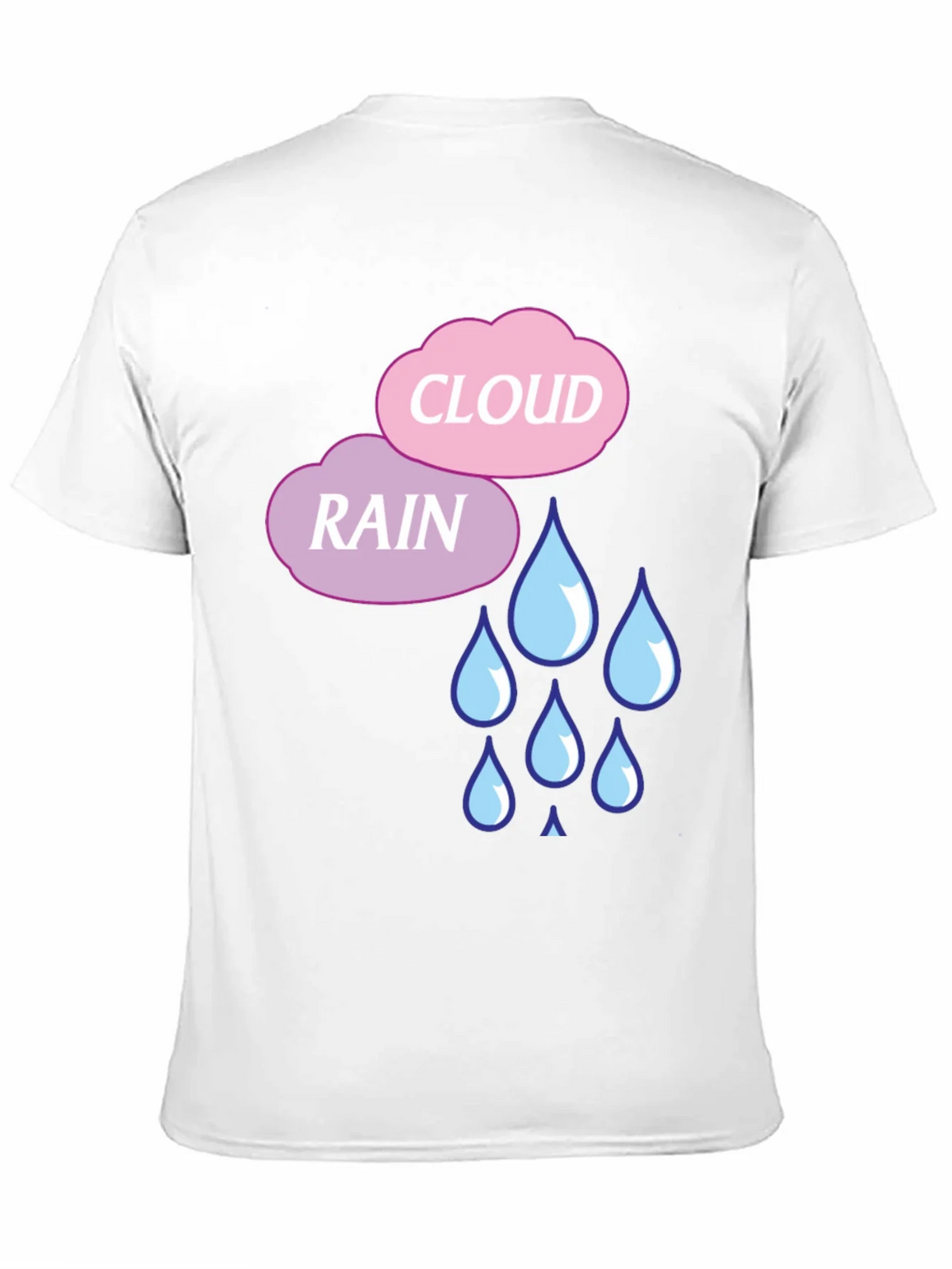 Rain Cloud Graphic T-Shirt - Cute Weather Design product image 2