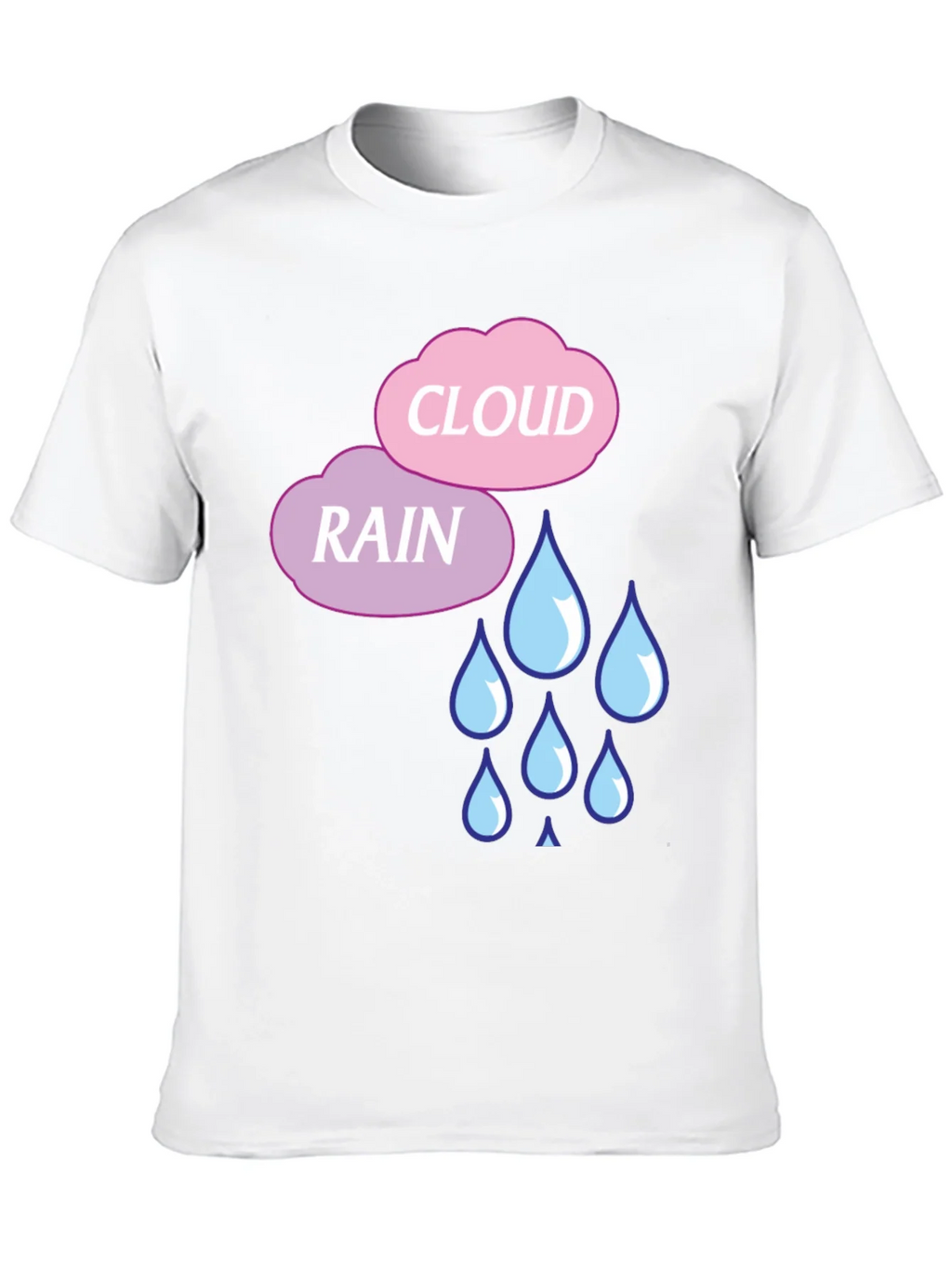 Rain Cloud Graphic T-Shirt - Cute Weather Design product image 12