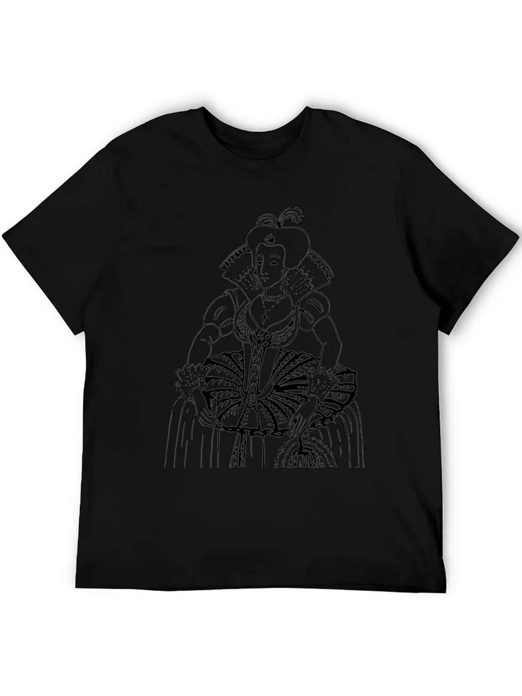 Elizabethan Era Queen Graphic Tee - Black product image 7