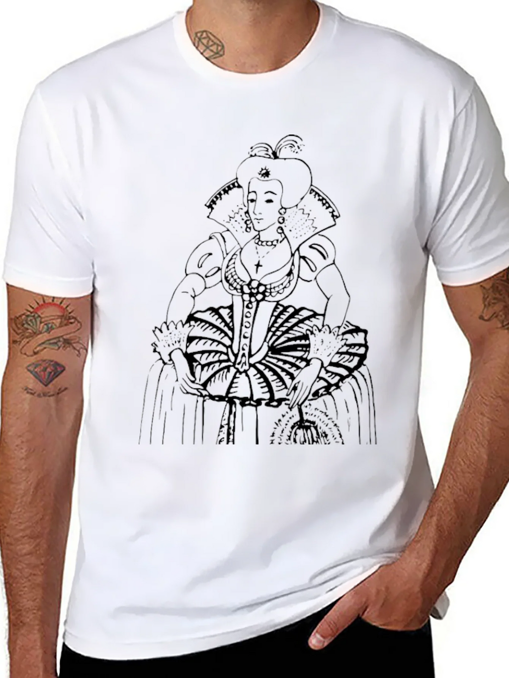 Elizabethan Era Queen Graphic Tee - Black product image 9