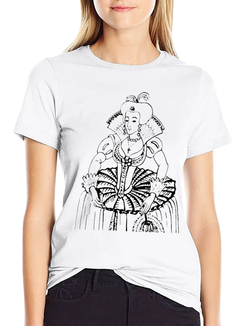 Elizabethan Era Queen Graphic Tee - Black product image 10