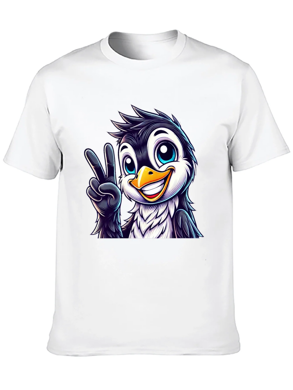Peace Penguin Graphic Tee - Mens Black T-Shirt product image 12
