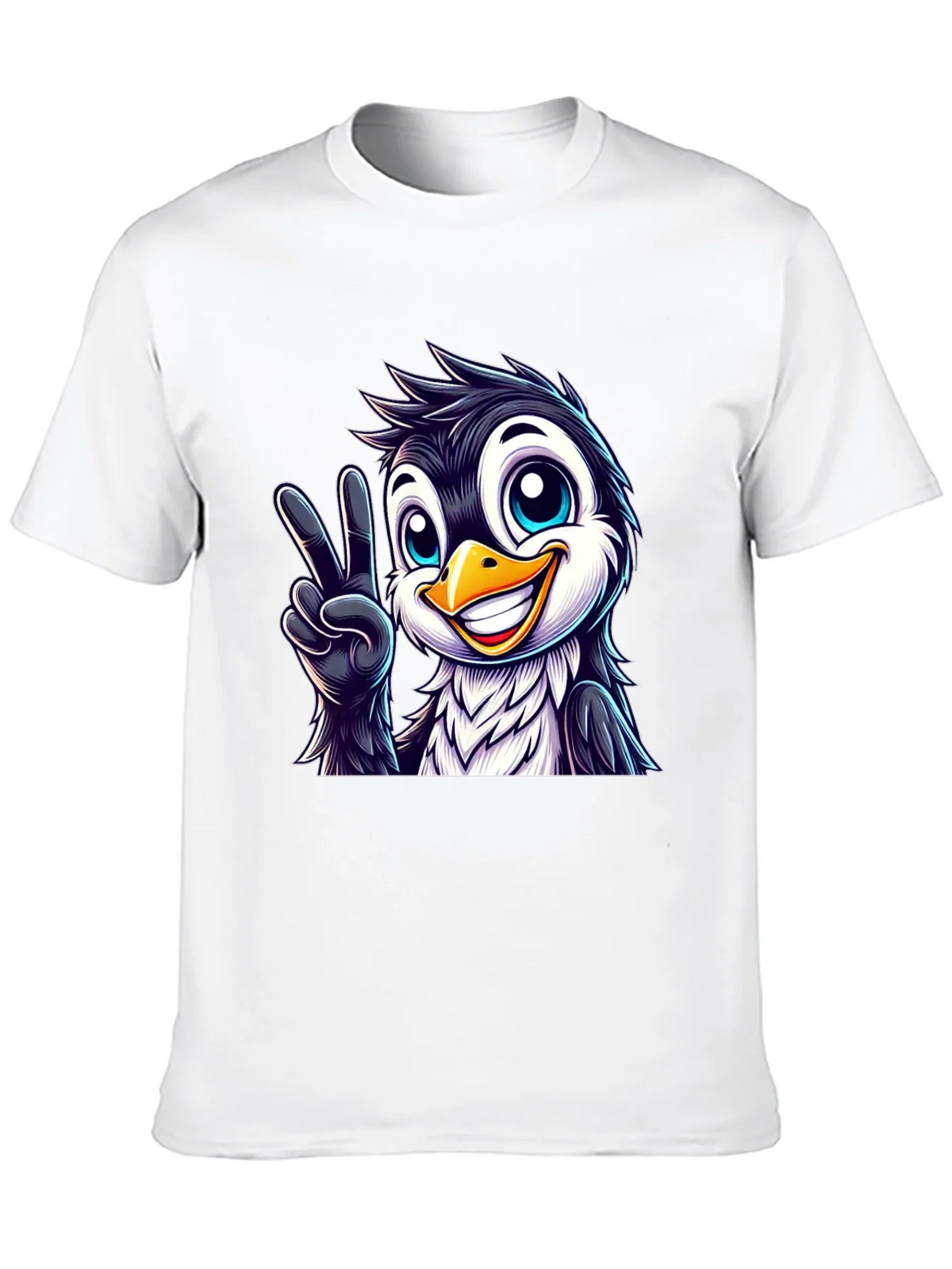 Peace Penguin Graphic Tee - Mens Black T-Shirt product image 12