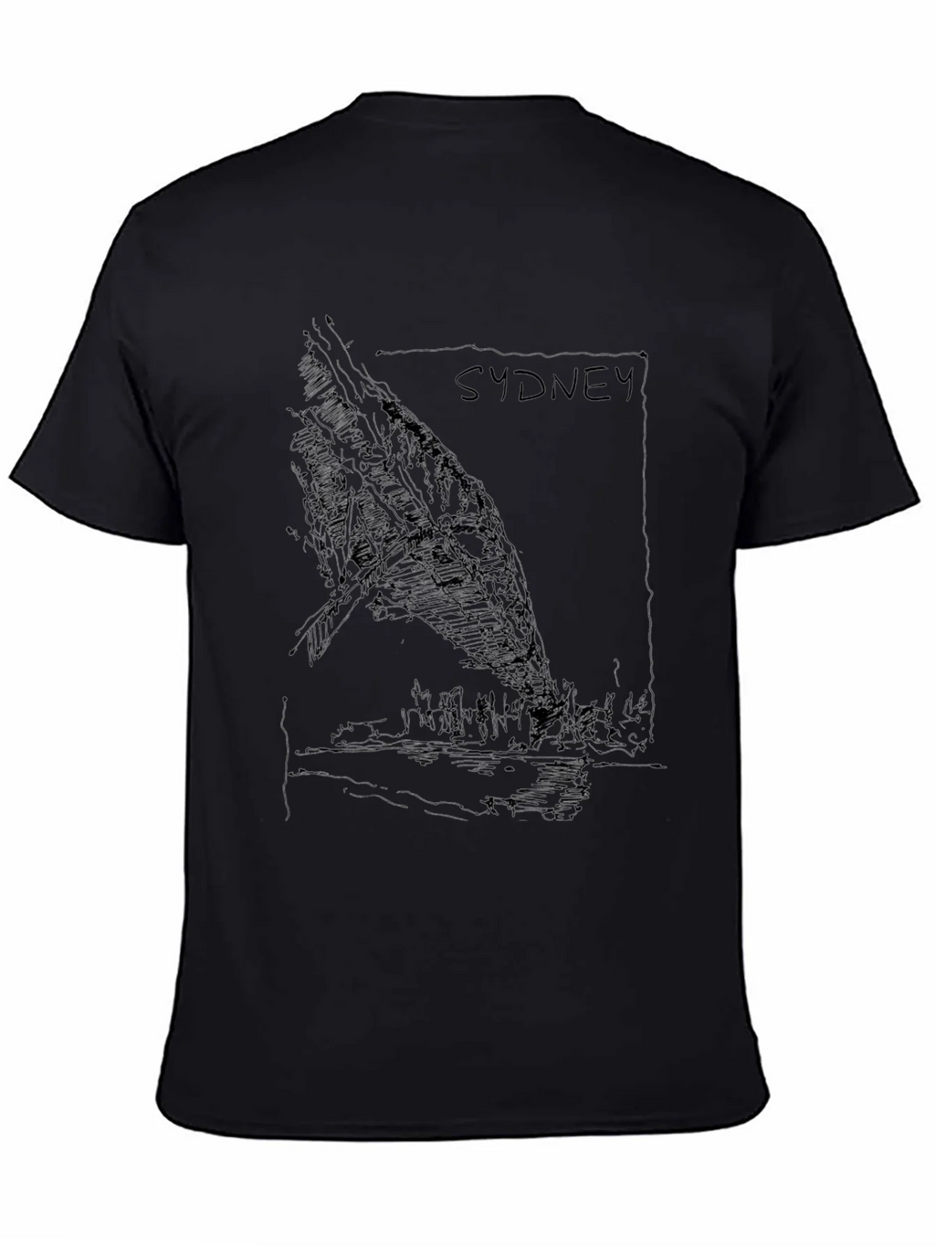 Sydney Graphic Tee - Black Unisex T-Shirt product image 7