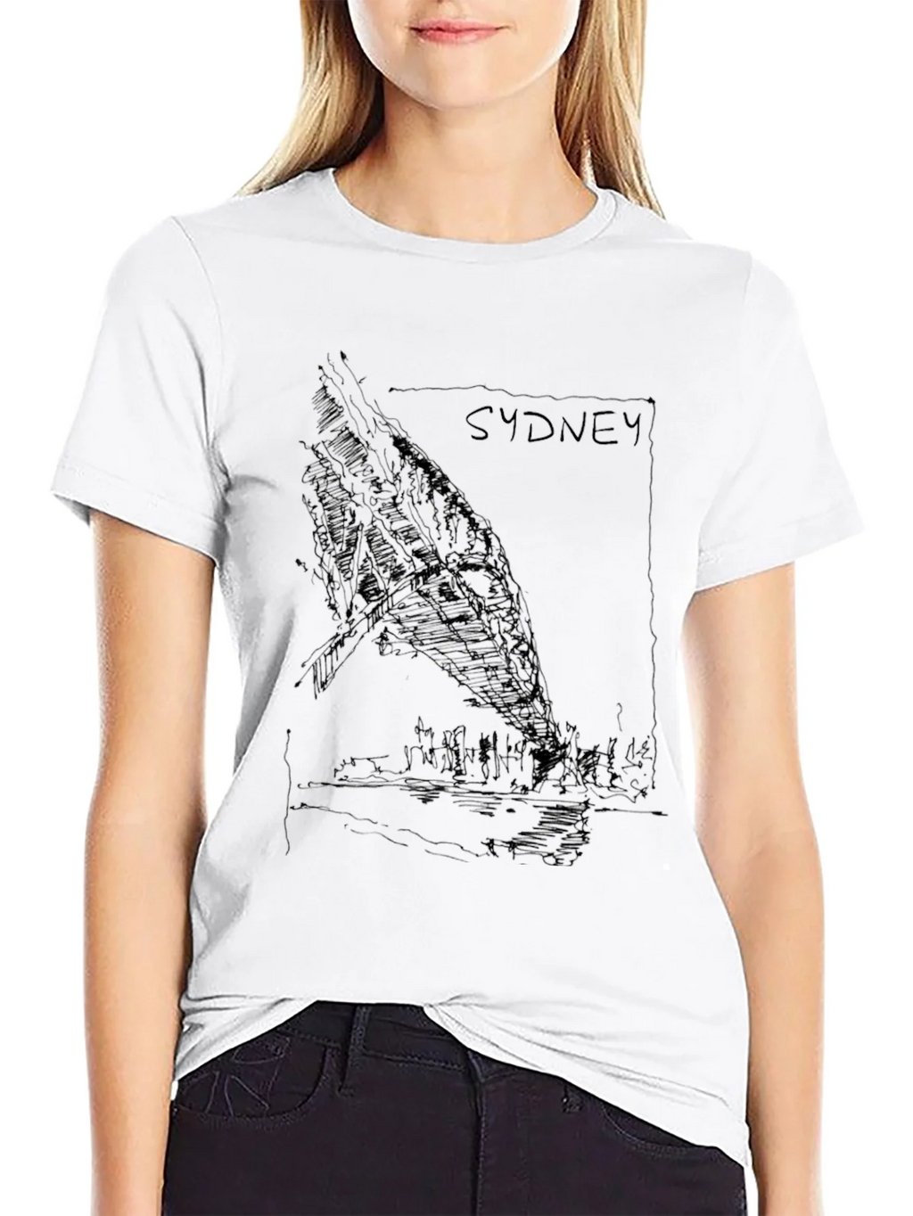 Sydney Graphic Tee - Black Unisex T-Shirt product image 11