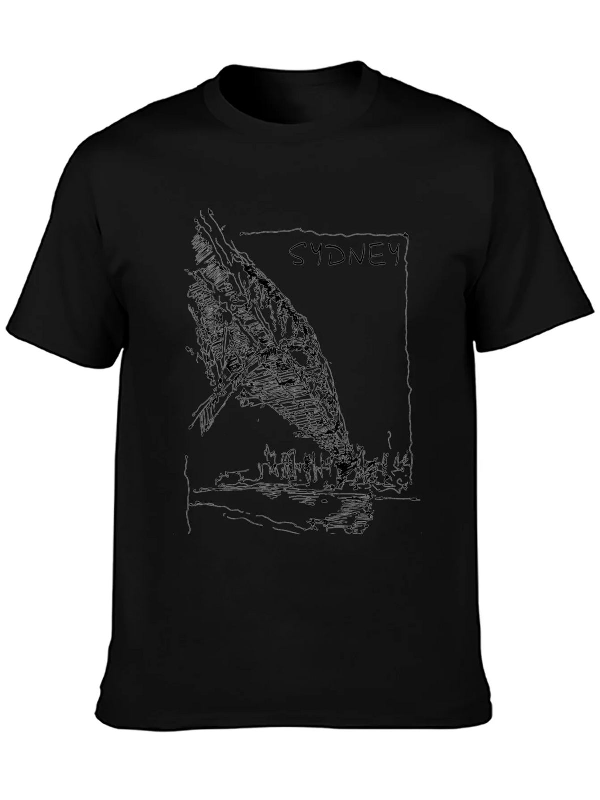Sydney Graphic Tee - Black Unisex T-Shirt product image 6