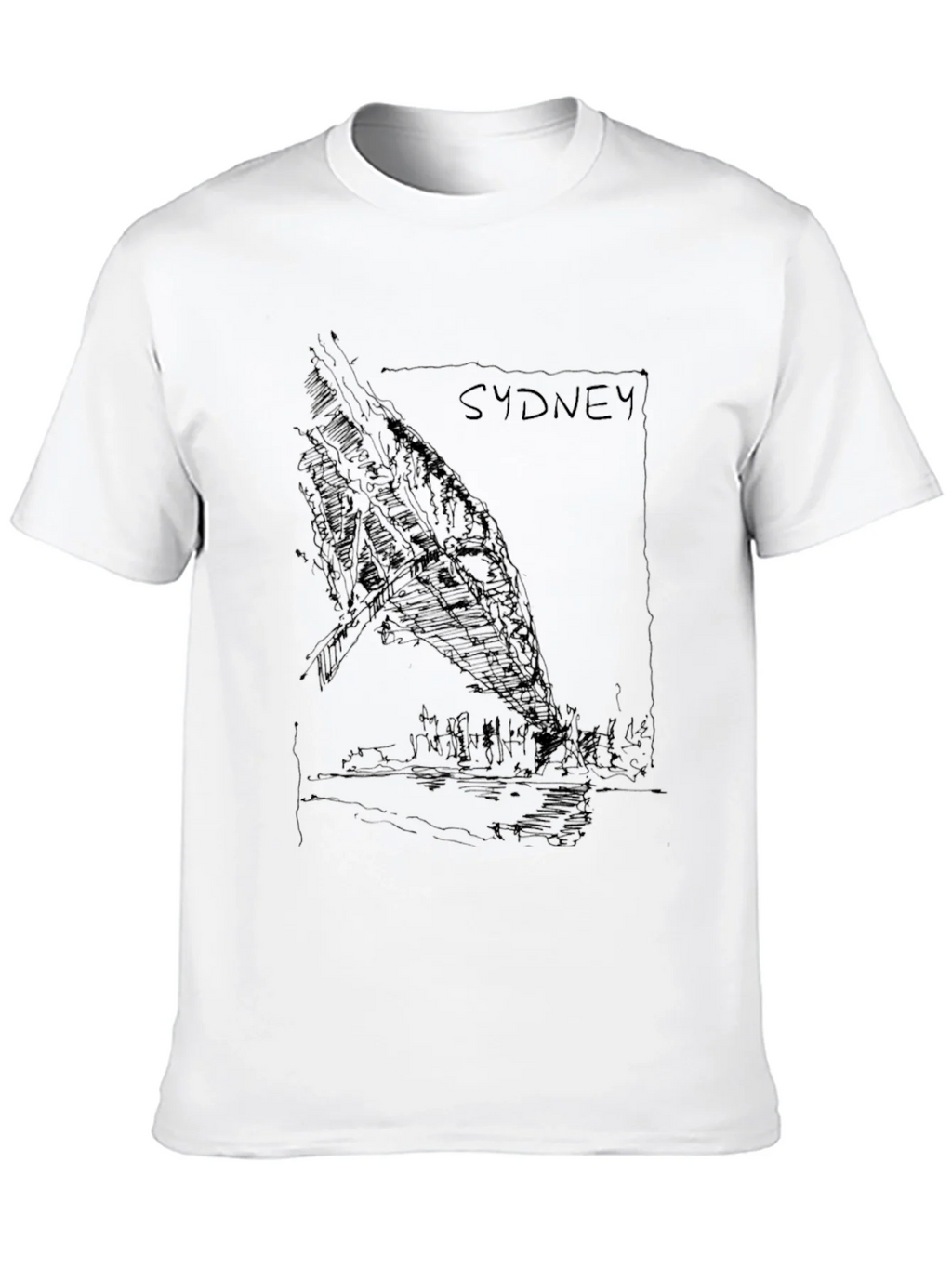 Sydney Graphic Tee - Black Unisex T-Shirt product image 12