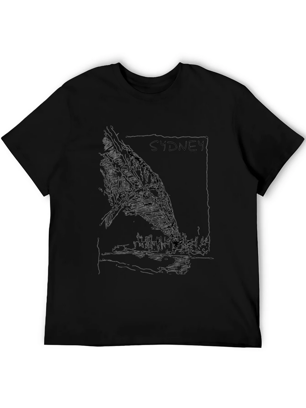 Sydney Graphic Tee - Black Unisex T-Shirt product image 8