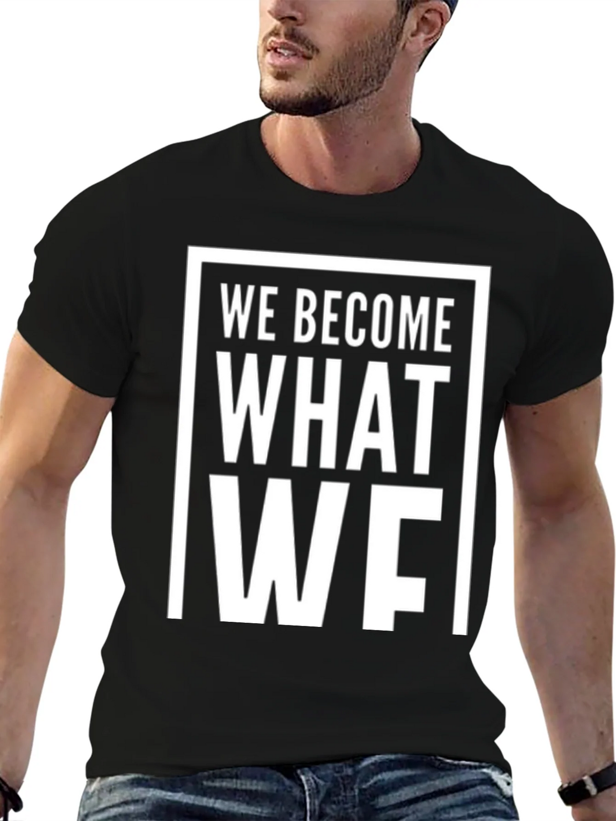 We Become What We Think About T-Shirt - Black product image 9