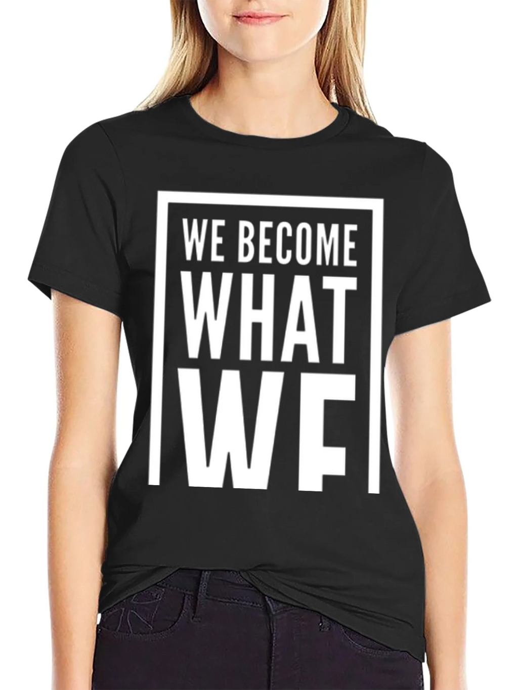 We Become What We Think About T-Shirt - Black product image 5
