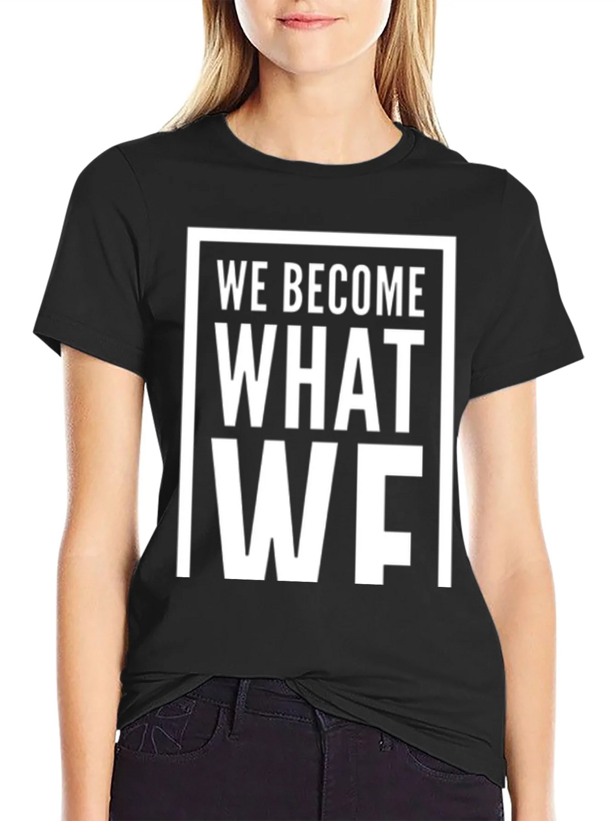 We Become What We Think About T-Shirt - Black product image 5
