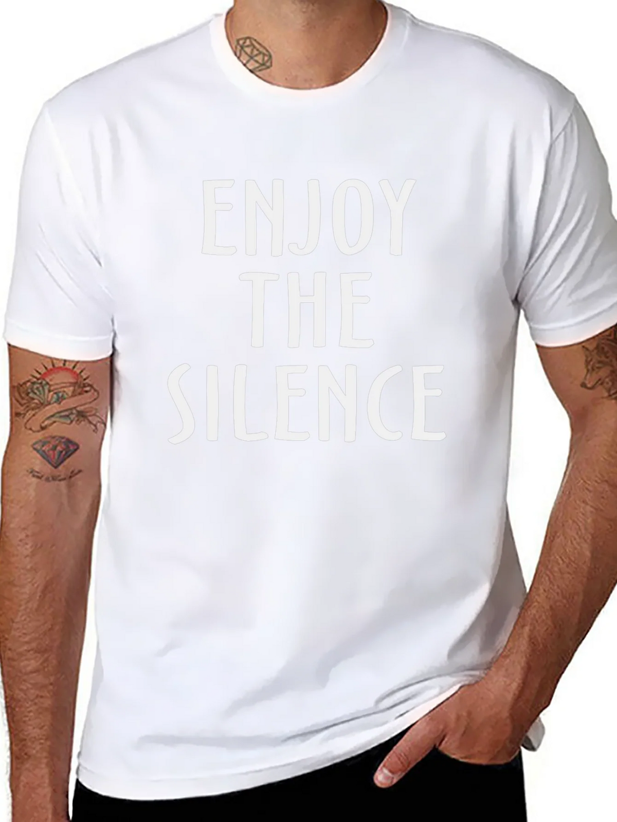 Enjoy the Silence T-Shirt - Trendy Graphic Tee product image 10