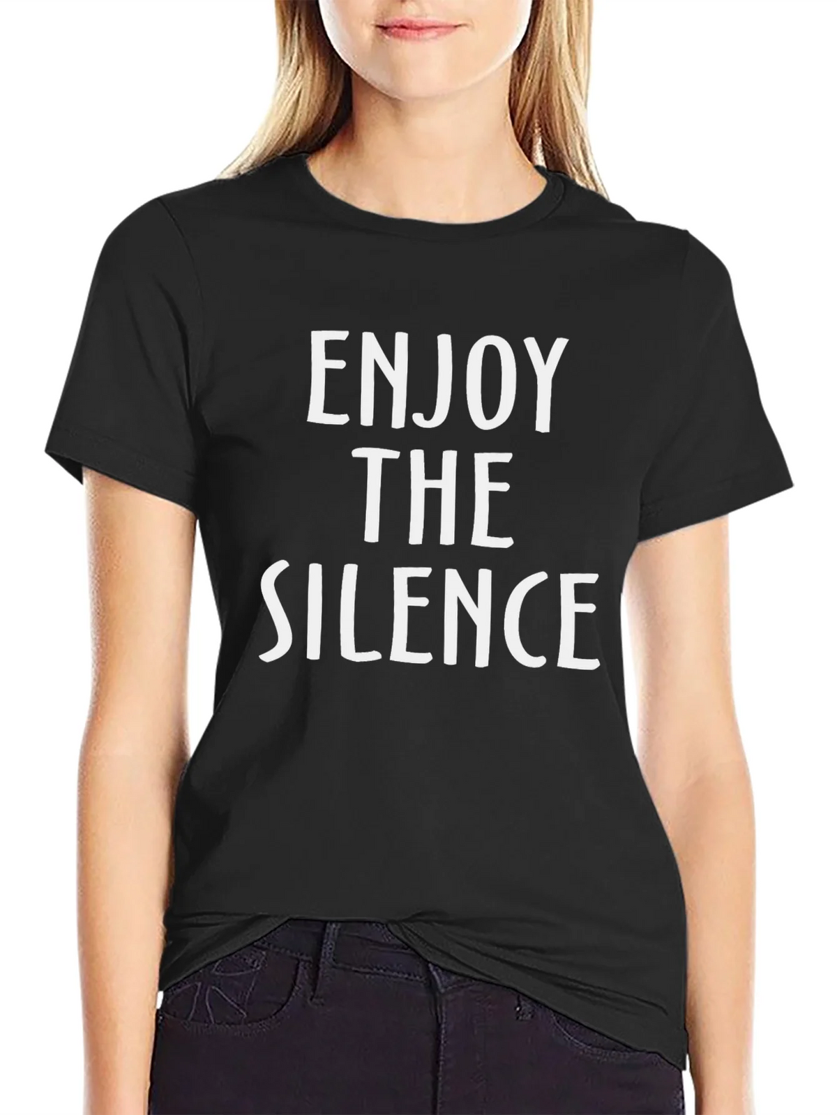 Enjoy the Silence T-Shirt - Trendy Graphic Tee product image 5