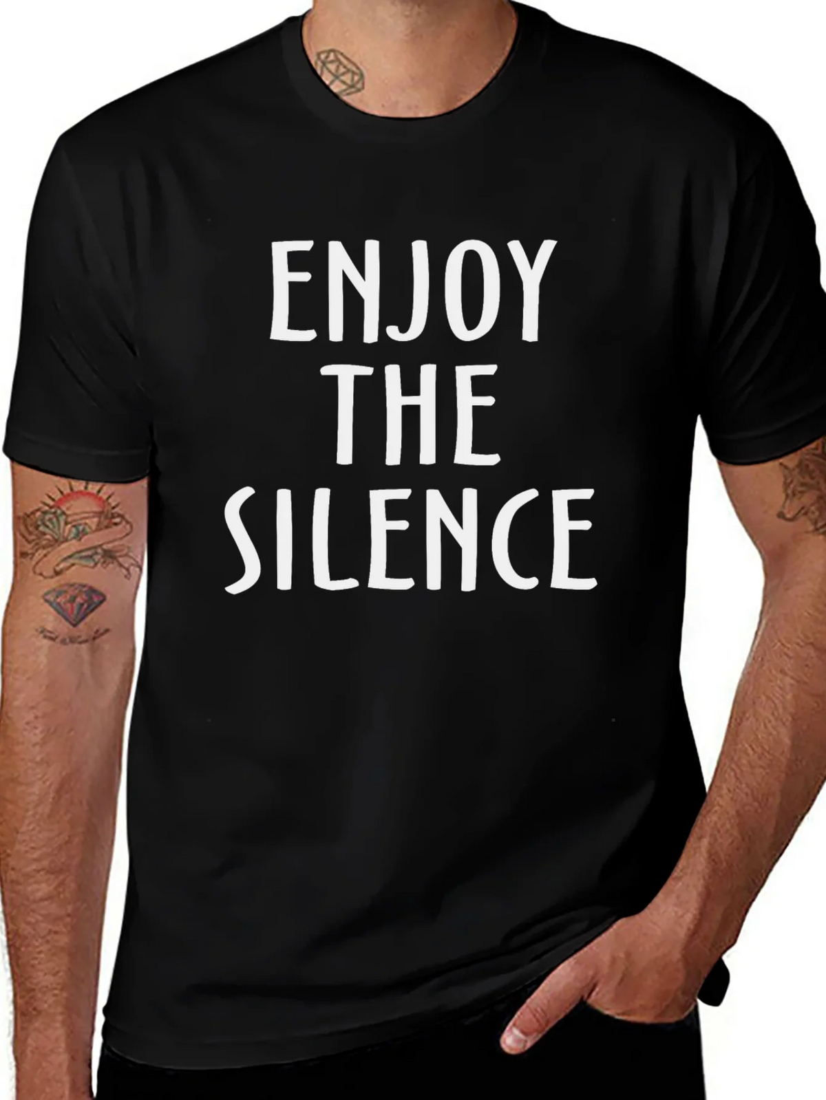 Enjoy the Silence T-Shirt - Trendy Graphic Tee product image 1