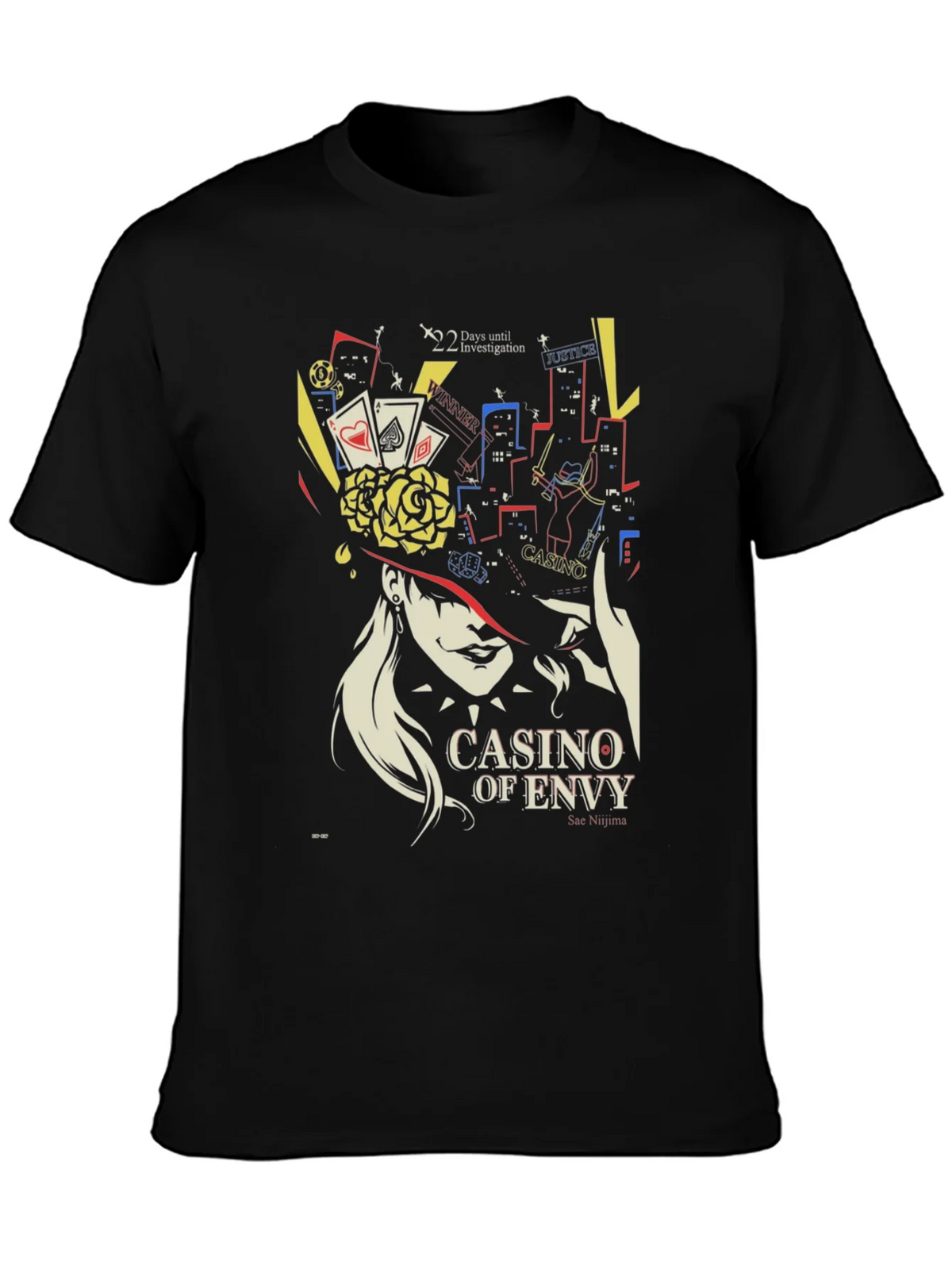 Casino of Envy Graphic T-Shirt - Sae Niijima Persona 5 product image 6