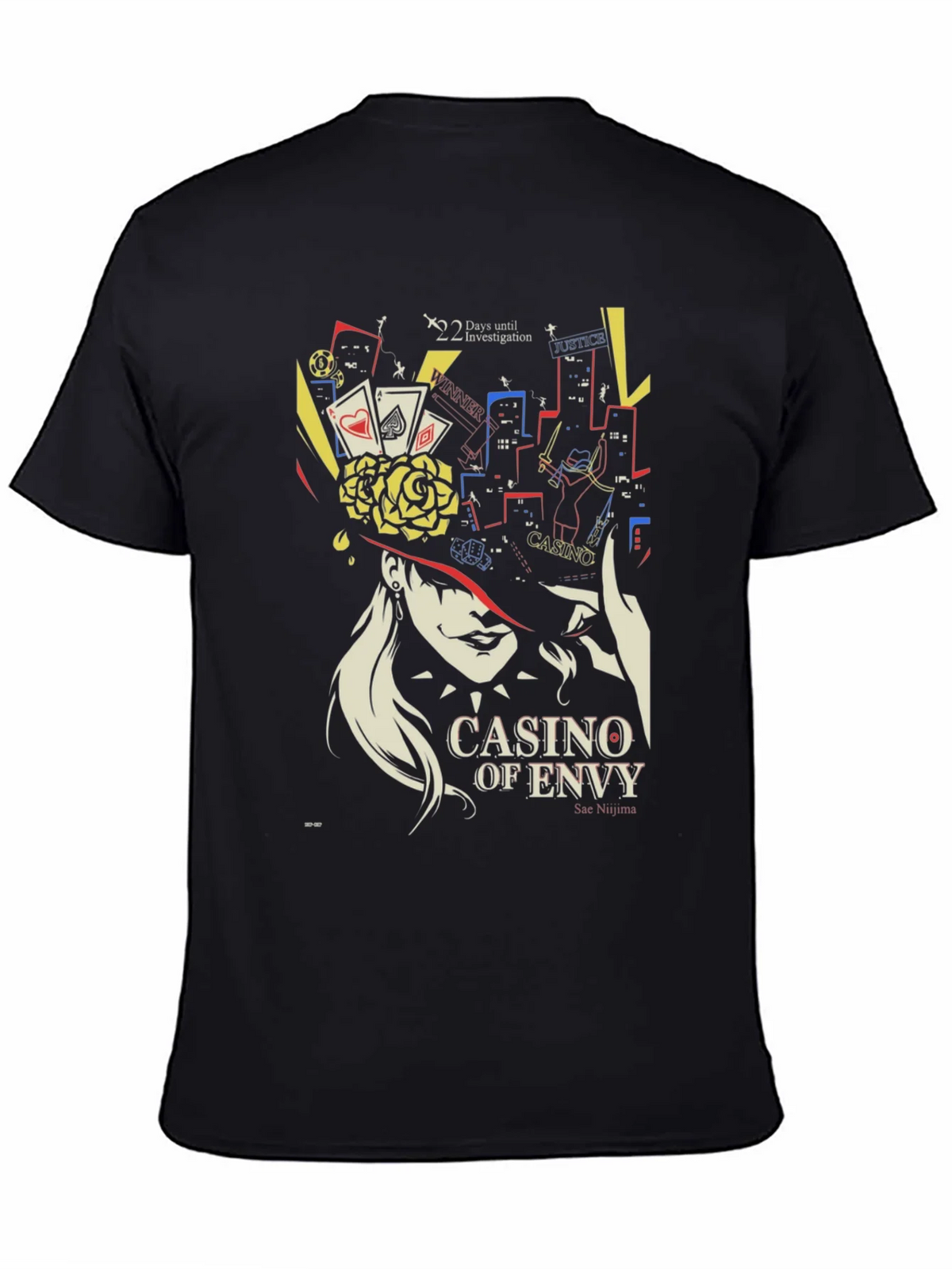 Casino of Envy Graphic T-Shirt - Sae Niijima Persona 5 product image 7