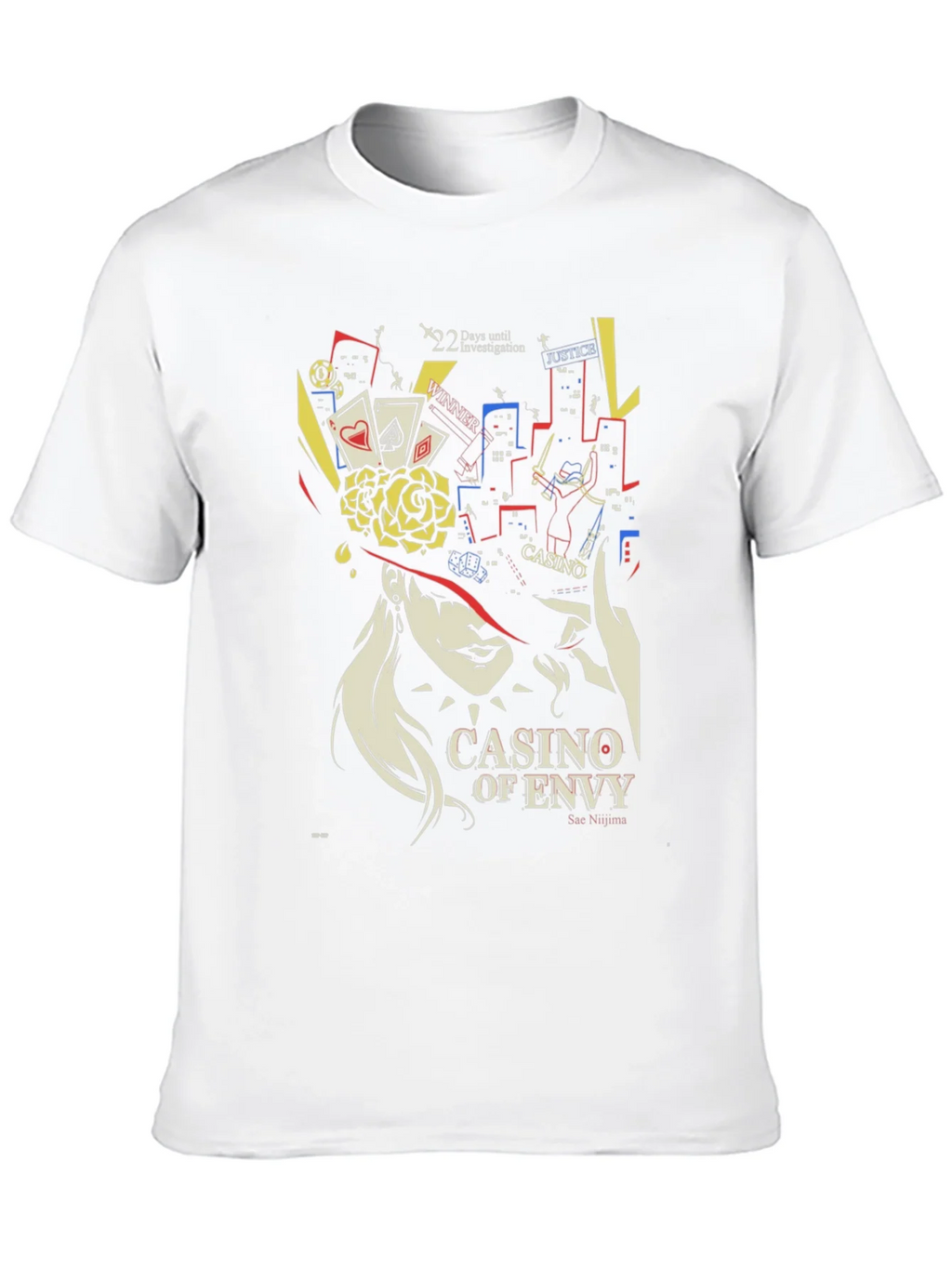 Casino of Envy Graphic T-Shirt - Sae Niijima Persona 5 product image 12