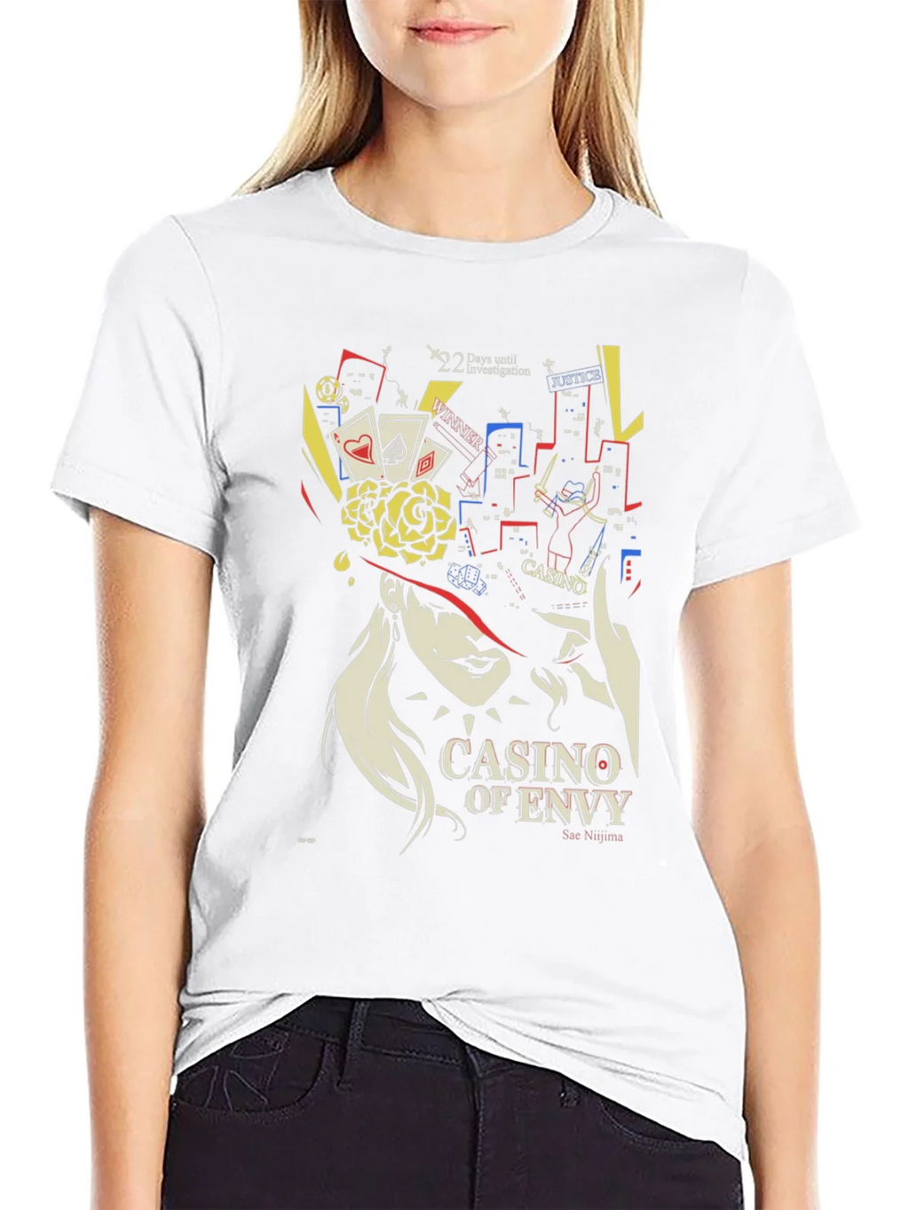 Casino of Envy Graphic T-Shirt - Sae Niijima Persona 5 product image 11