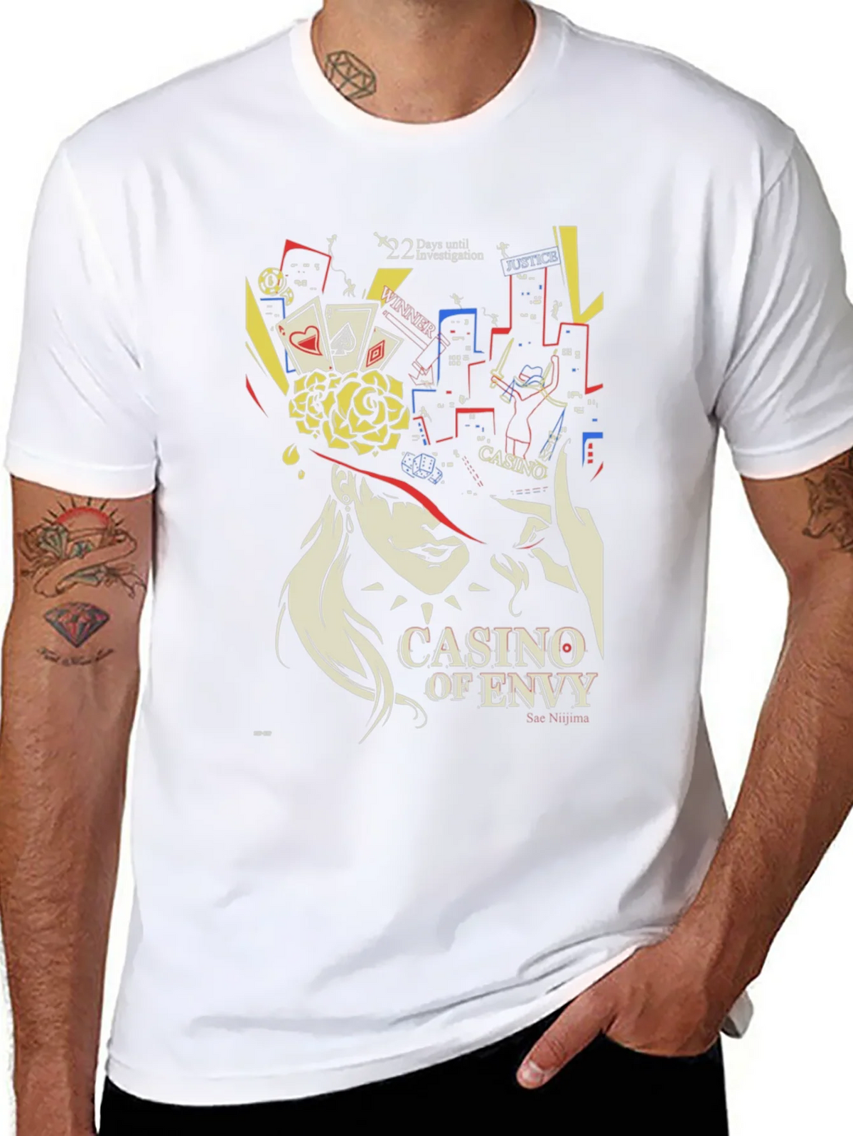 Casino of Envy Graphic T-Shirt - Sae Niijima Persona 5 product image 10
