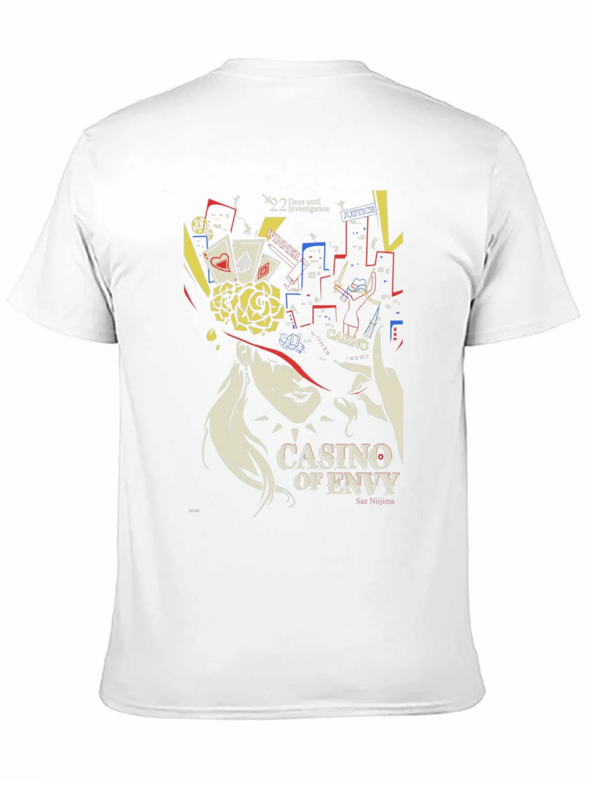 Casino of Envy Graphic T-Shirt - Sae Niijima Persona 5 product image 2