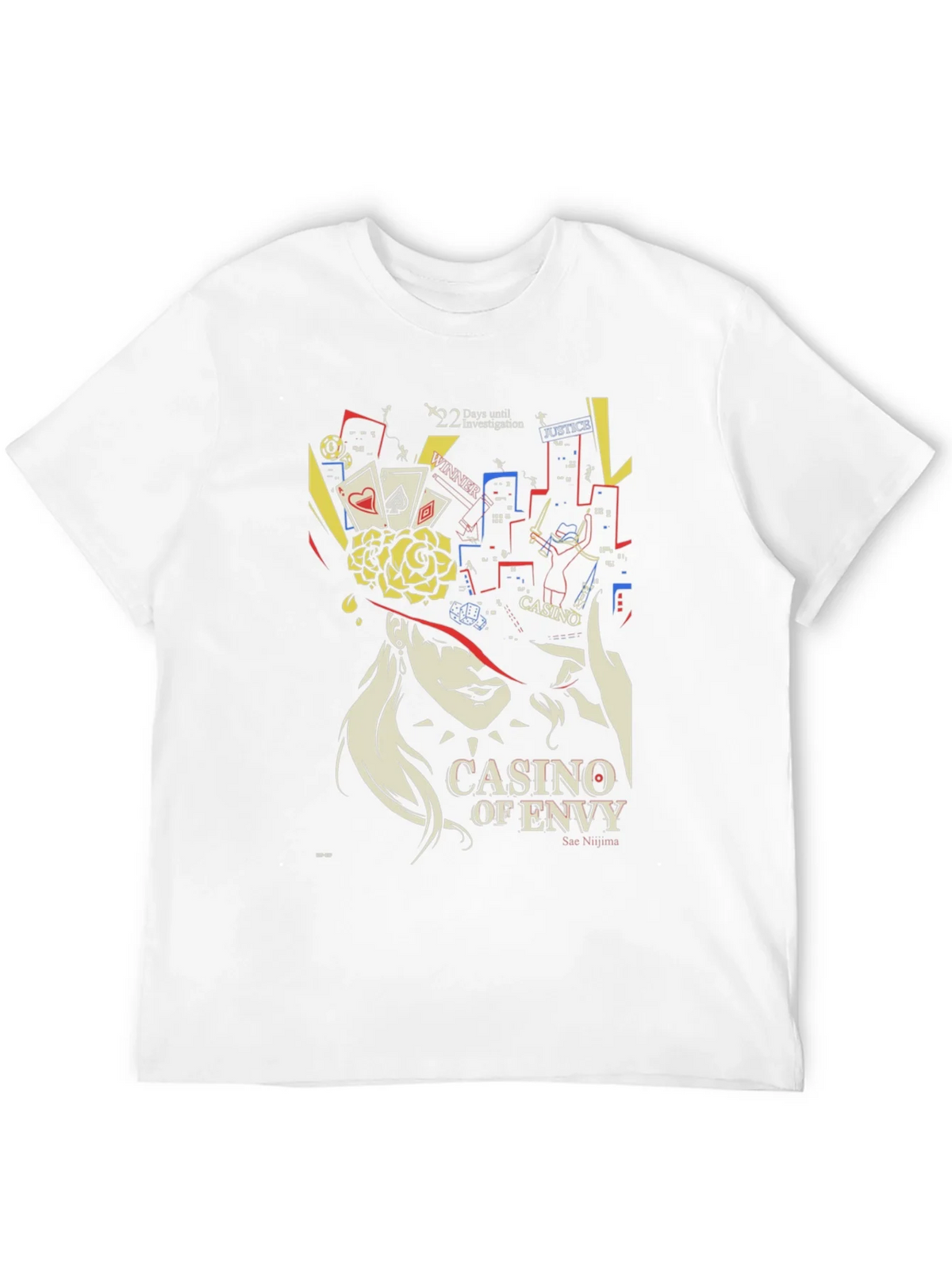 Casino of Envy Graphic T-Shirt - Sae Niijima Persona 5 product image 3