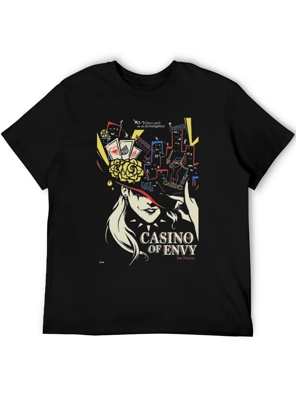 Casino of Envy Graphic T-Shirt - Sae Niijima Persona 5 product image 8