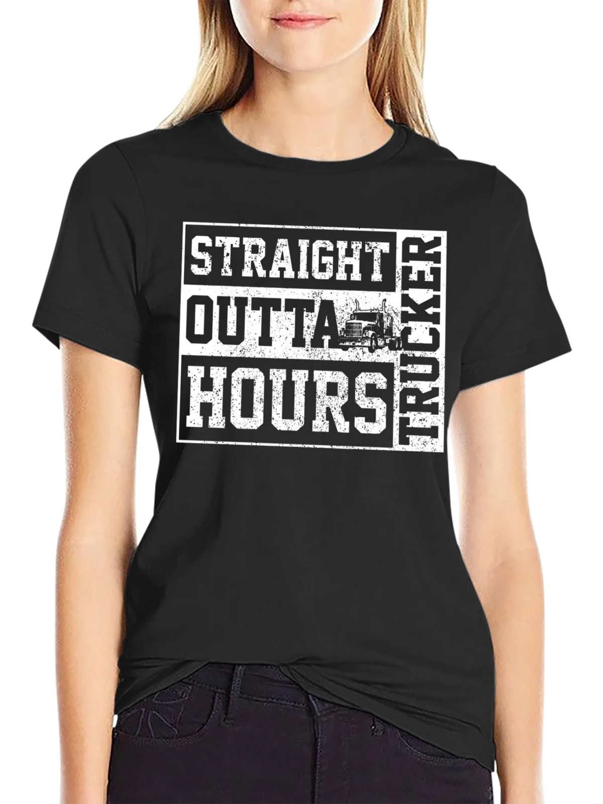 Straight Outta Hours Trucker T-Shirt product image 5