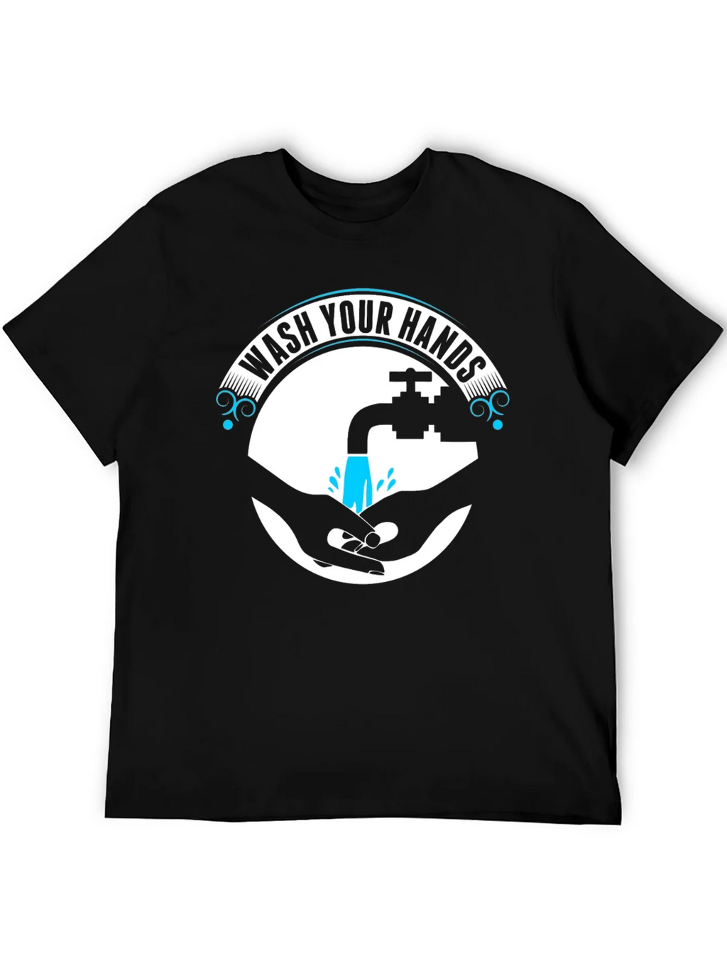 Wash Your Hands Graphic Tee - Black product image 8