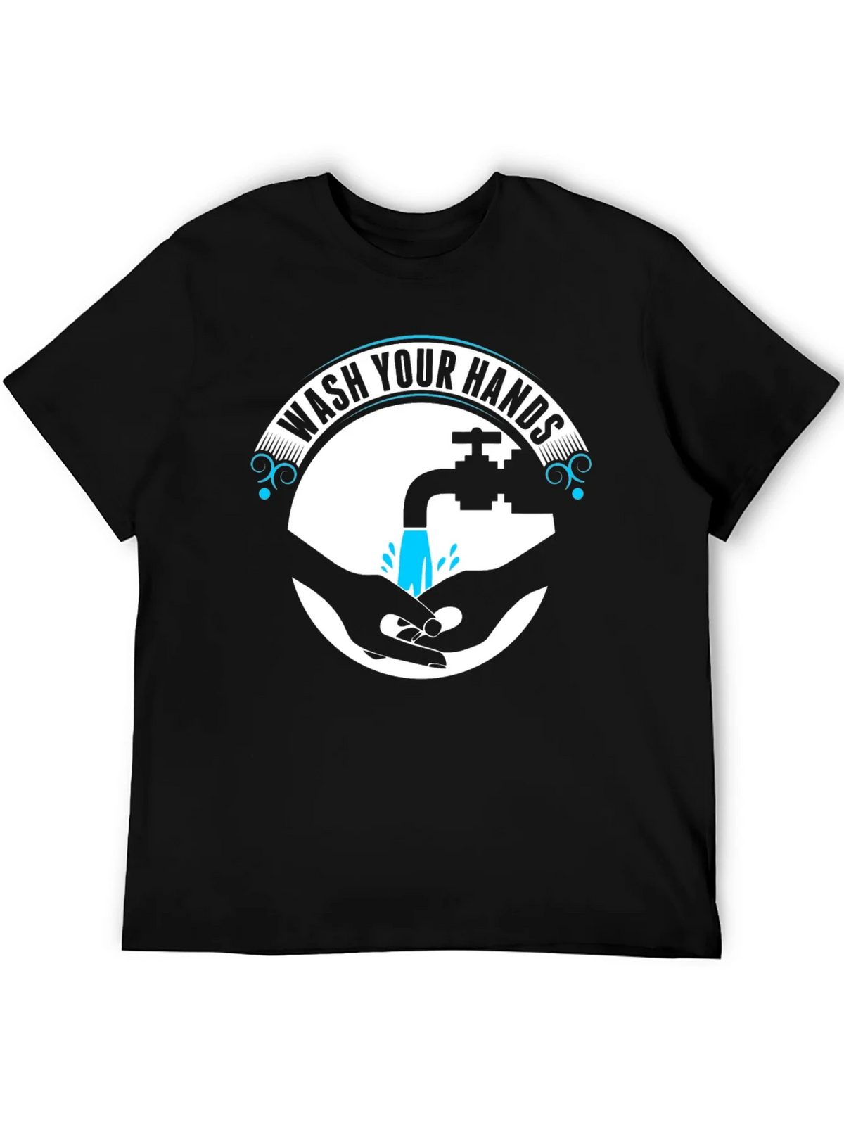 Wash Your Hands Graphic Tee - Black product image 8