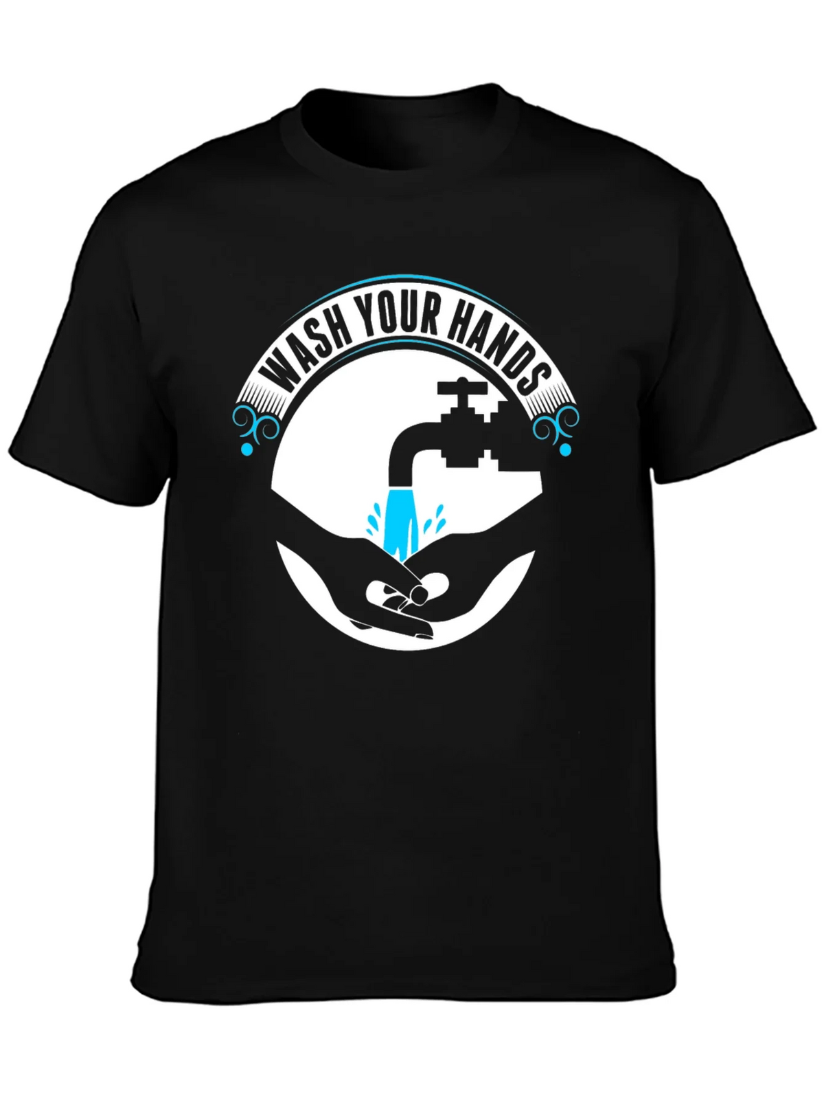 Wash Your Hands Graphic Tee - Black product image 6