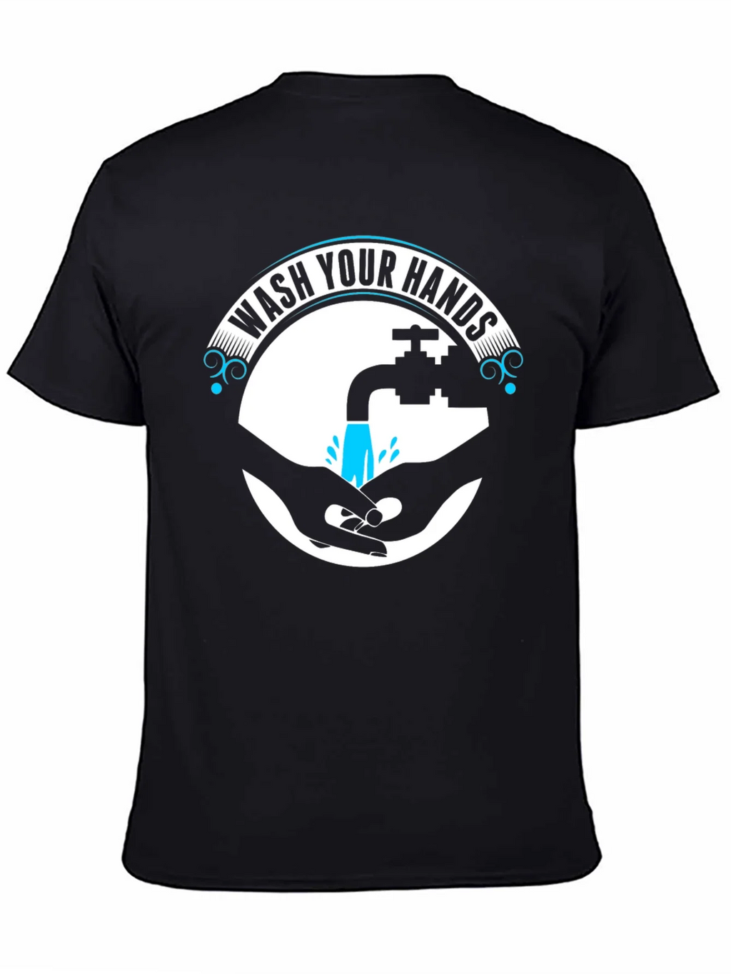 Wash Your Hands Graphic Tee - Black product image 7
