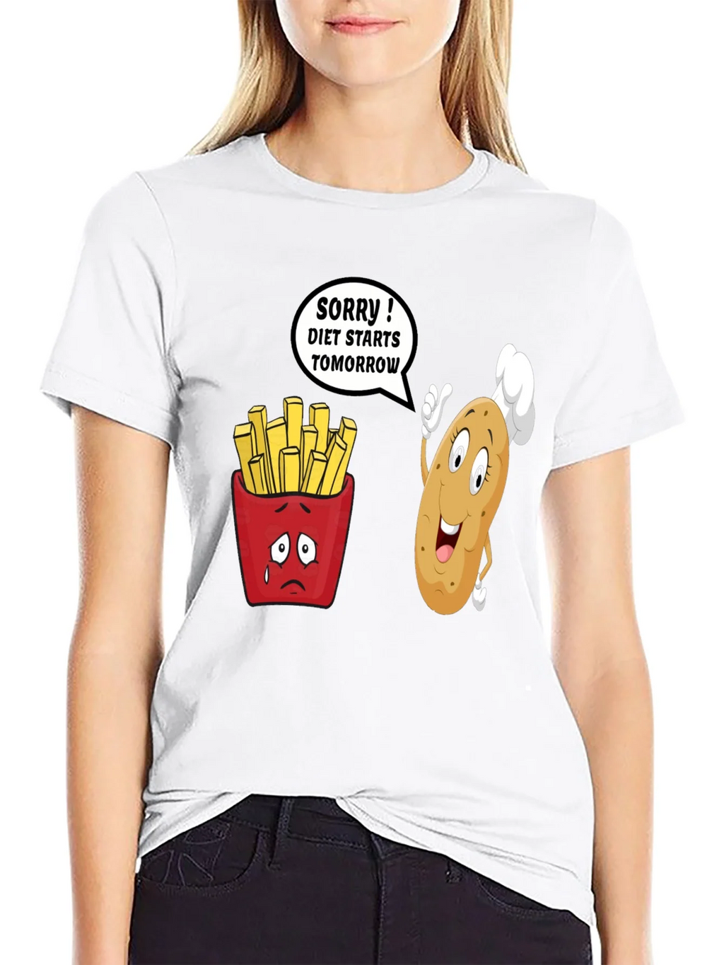 Diet Starts Tomorrow Funny T-Shirt product image 8