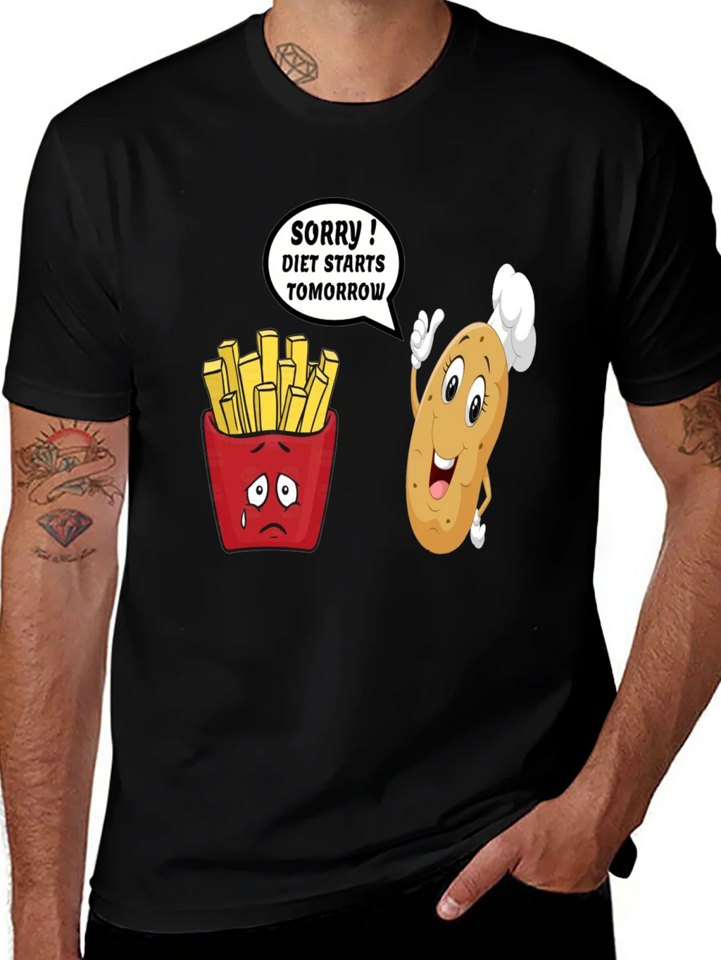 Diet Starts Tomorrow Funny T-Shirt product image 1