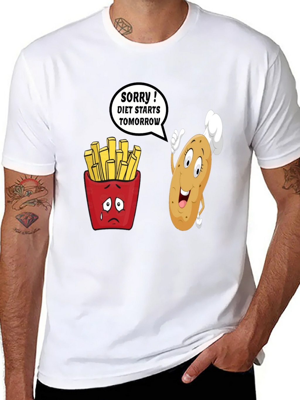 Diet Starts Tomorrow Funny T-Shirt product image 7