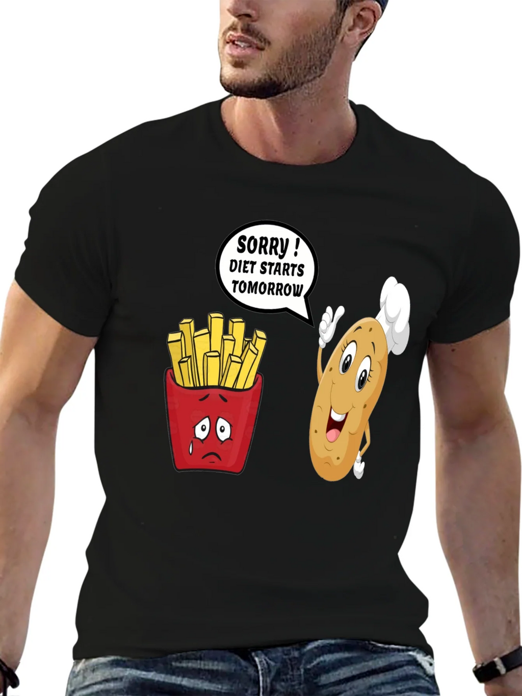 Diet Starts Tomorrow Funny T-Shirt product image 6