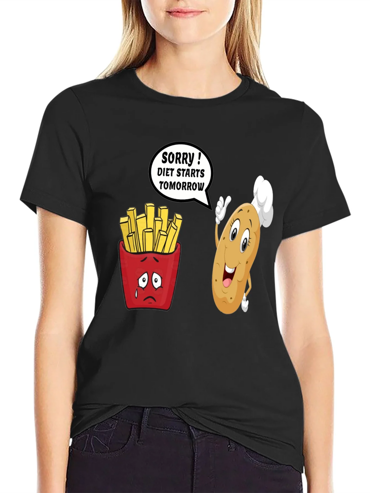 Diet Starts Tomorrow Funny T-Shirt product image 3
