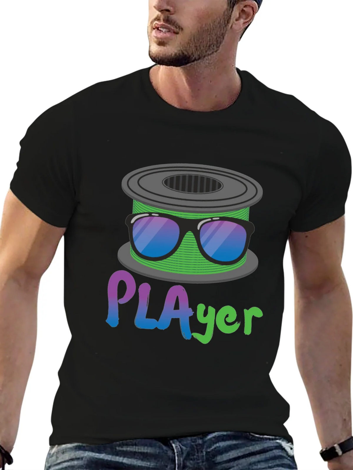 PLAyer T-Shirt - 3D Printing Filament Humor Tee product image 9