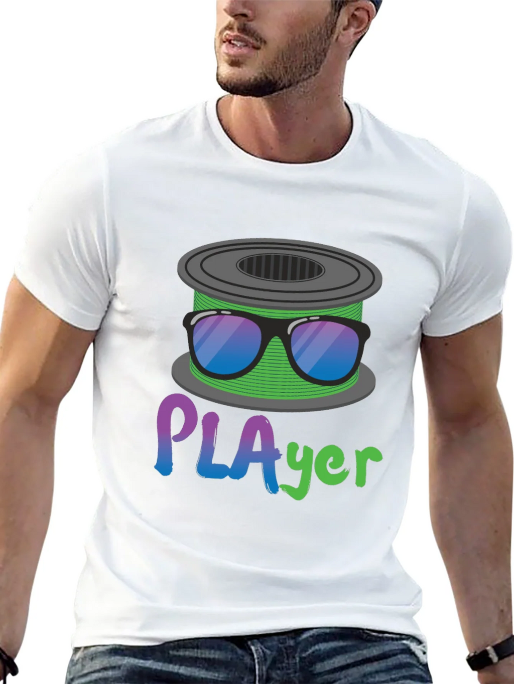 PLAyer T-Shirt - 3D Printing Filament Humor Tee product image 4