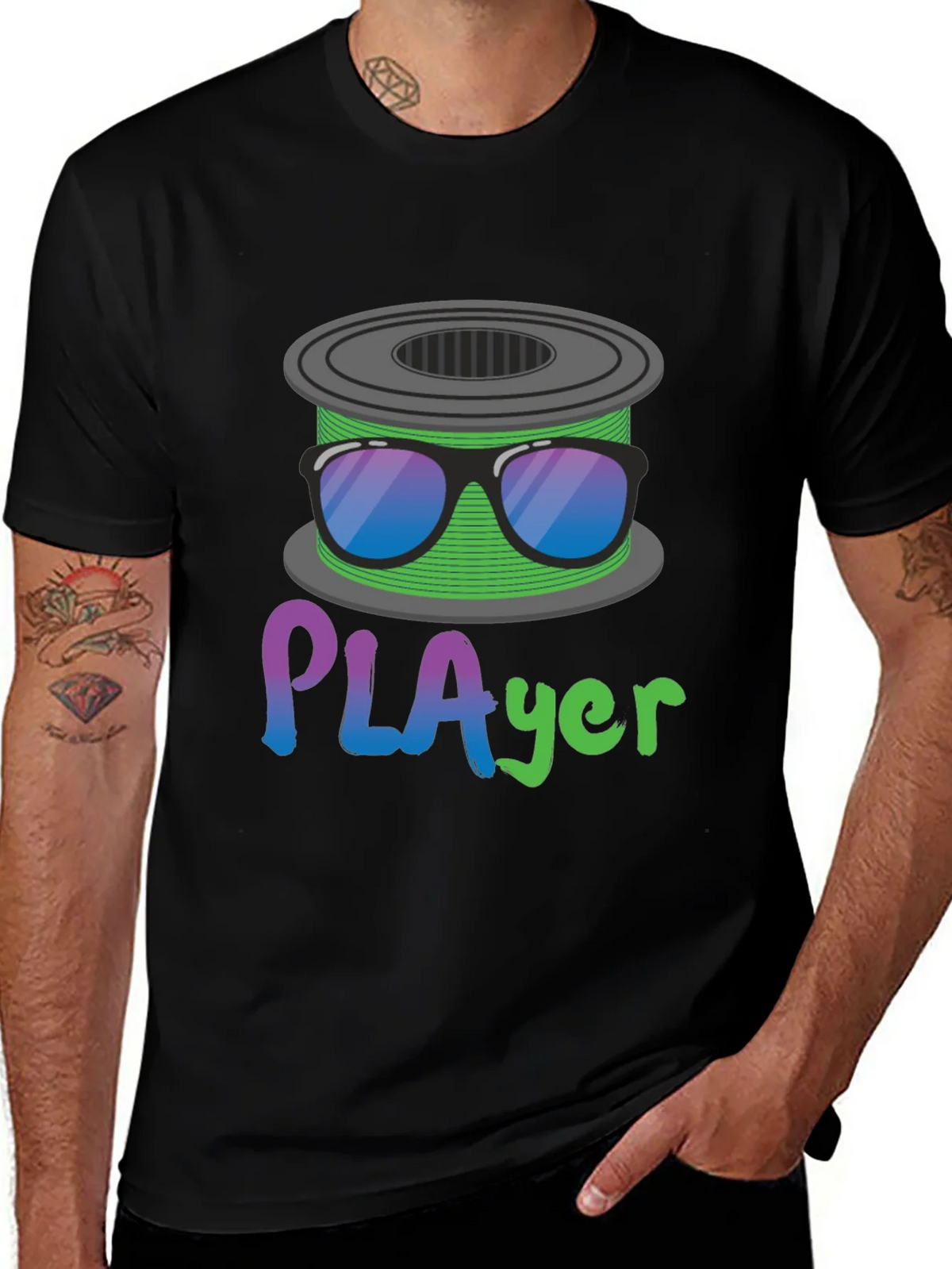 PLAyer T-Shirt - 3D Printing Filament Humor Tee product image 1